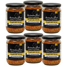 Kernbeißer Vollkorngerichte: Maghreb-Hirse mit Artischocken