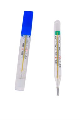 Quecksilberfreies Glas-Thermometer - Analoges Fieberthermometer - für Zuhause