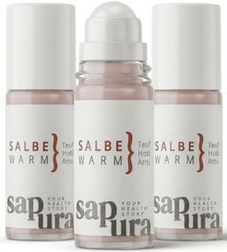 Wärmesalbe | Roll-On 3er Set | Wärmebalsam Muskelverspannung Nacken Schulter | sapura health®