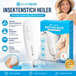 Silvergear Insektenstichheiler mit Wärmefunktion - Unterstützung bei Juckreiz und Hautreizungen