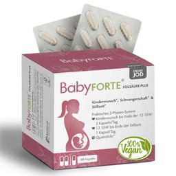 BabyFORTE Folsäure Plus OHNE JOD | vegan |  Vitamine ab Kinderwunsch bis Stillzeit