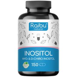 Myo Inositol & D-Chiro Inositol Kapseln (150 St), Mit Vitamin B6, Folsäure & Chrom - RAIBU