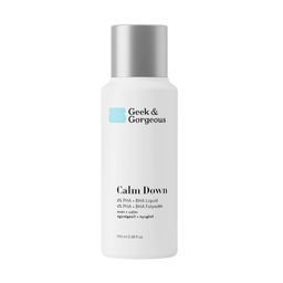 Geek & Gorgeous Calm down, Sanftes Peeling für das Gesicht, mit PHA und BHA-Säuren, 100 ml