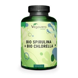 VEGAVERO Chlorella BIO + Spirulina BIO