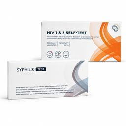 HIV und Syphilis Selbsttest - Geschlechtskrankheiten - Schnellergebnis für Zuhause - The Tester