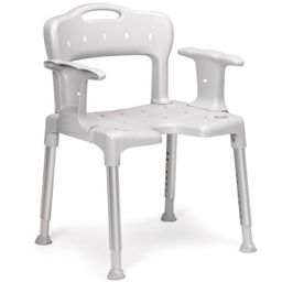 Etac Swift Duschstuhl mit Rückenlehne und Armlehnen