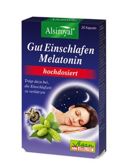 Alsiroyal Gut Einschlafen Melatonin hochdosiert 30Kapseln