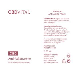 CBD VITAL CBD Anti-Faltencreme