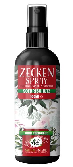 Nature Animal® Zecken Spray für Hund & Katze | natürliche Unterstützung