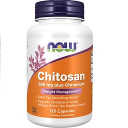 NOW FOODS Chitosan 500 mg plus Chrom
