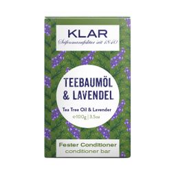 Klar-Seifen - Klar's fester Conditioner Teebaumöl/Lavendel (gegen Schuppen)