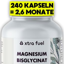XTRA FUEL Magnesium Bisglycinat - Leicht verträgliches Magnesium aus bewährter Chelat-Form