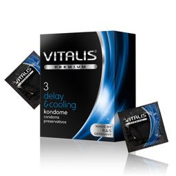 Vitalis delay & cooling, 3er Pack Kondome, 3 Stück