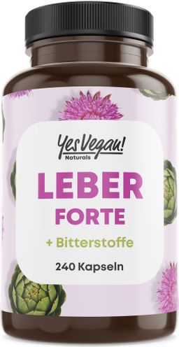 Leber Komplex hochdosiert (240 Kapseln = 120 Tage) Mariendistel Artischock Cholin Löwenzahn Leberkur