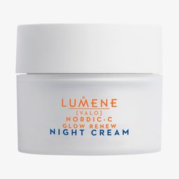 Lumene Nordic-C [VALO] Glow Renew Night Cream, reichhaltige Nachtcreme mit Hyaluronsäure , 50 ml