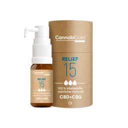 CannabiGold® Relief 15 CBD- und CBG-Öl