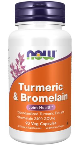 NOW FOODS Kurkuma und Bromelain