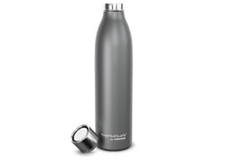 Thermos Einhand Isolierflasche TC Grau Matt