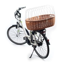 Aumüller Fahrrad-Tierkorb mit Halter - Gepäckträgermontage