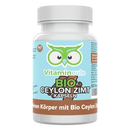 Bio Ceylon Zimt Kapseln - 500 mg 12:1 Extrakt - Vitamineule®