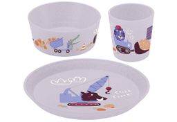 KOZIOL Kindergeschirr Trucks 3-teilig