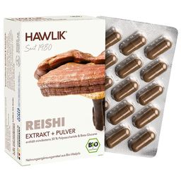 Hawlik Bio Reishi Extrakt + Pulver Kapseln