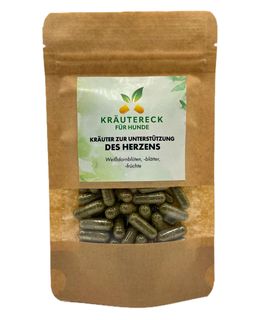 Kräuterkapseln Hund – Herz | mit Weißdorn für ein starkes Herz