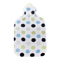 Sänger Wärmflasche Velourbezug Tupfen