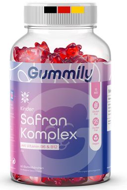Gummily® Kinder Safran Komplex - 2-Monats-Vorrat – Laborgeprüft - Safran für Kinder