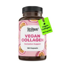 Vegan Collagen (180 Kapseln) mit Aminosäuren, Vitamin A C E, Biotin, Silicium, Zink - Kollagen vegan