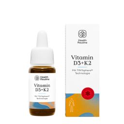Health Routine Vitamin D3+K2 / 1.000 I.E. pro Topfen