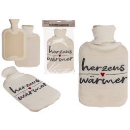 Out of the Blue Cremefarbene Wärmflasche, Herzenswärmer