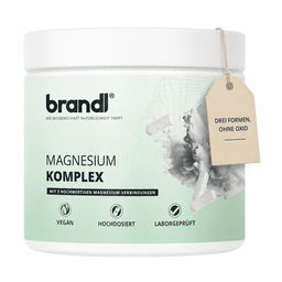 Magnesium-Komplex aus Citrat, Malat & Bisglycinat von brandl – ideal für Sportler | 360 Kapseln