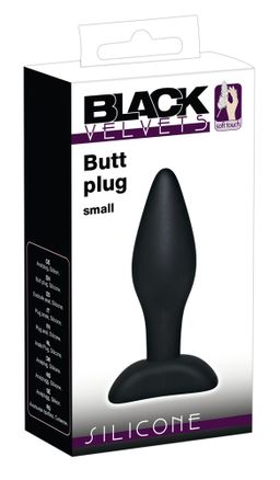 Black Velvets Analplug mit Standfuß, schmaler Spitze und verbreitertem Schaft