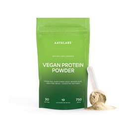 Aavalabs veganes Eiweißpulver | 4 Proteinquellen + 5 Enzyme | 0 Kohlenhydrate und 0 Zucker