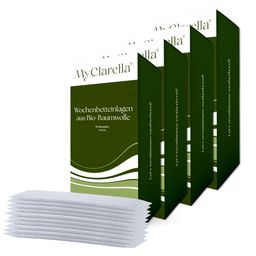 MyClarella® Sparpaket Wochenbetteinlagen aus Bio-Baumwolle, 173 ml Saugkraft | 40 St