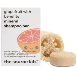 the source lab. | grapefruit with benefits - mineral shampoo bar inklusive Seifenkissen