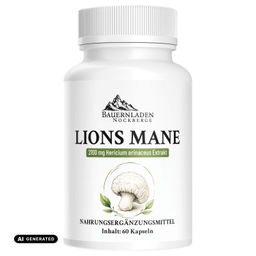 Bauernladen Nockberge | Lions Mane | 2100 mg Hericium erinaceus Extrakt