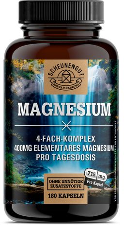 Scheunengut® Magnesium | 4-fach Komplex | bioaktives Magnesium