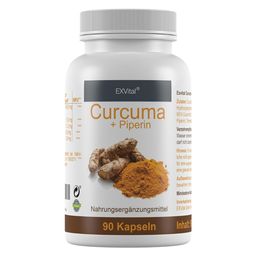 EXVital® Curcuma Kapseln + Piperin - Curcumin hochdosiert