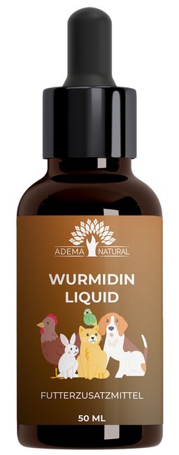 ADEMA NATURAL® WURMIDIN Liquid | Futterzusatzmittel | 21 Tage Wurmkur
