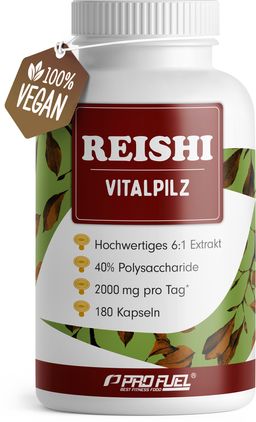 ProFuel - Reishi Kapseln - 2000 mg Pilz-Extrakt aus Ganoderma lucidum