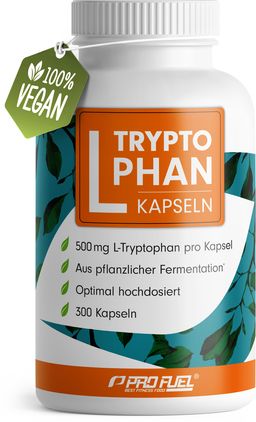 ProFuel - L-Tryptophan hochdosiert - 300 L-Tryptophan Kapseln - 300 Kapsel
