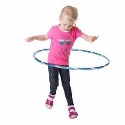 Hoopomania Funny Kinder-Hula-Hoop | Ø 70 cm | Türkis-Weiß