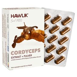 Hawlik Cordyceps Extrakt + Pulver Kapseln