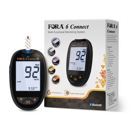 FORA 6 Connect Multi-Parameter mg/dl - Cholesterin-, Ketone-, Harnsäure-Messgerät - The Tester