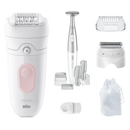 Braun - Epilierer "Silk-épil 5-230" in Weiß/Flamingo Pink
