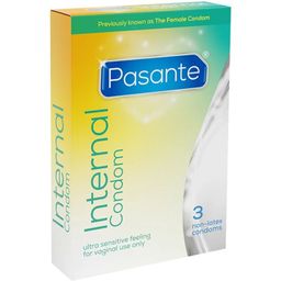 Pasante *Internal Condom* Femidom, latexfreie Frauenkondome für hormonfreie Verhütung