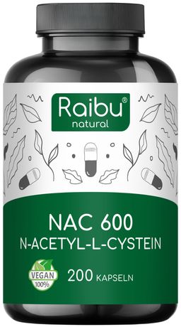 NAC Acetyl L-Cysteine Kapseln 600mg - RAIBU