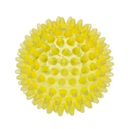 Igelball 8cm gelb transparent